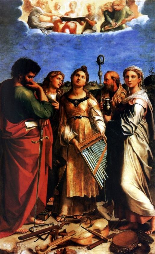 Рафаэль, Экстаз Святой Цецилии со святыми Павлом, Иоанном Евангелистом, Августином и Марией Магдалиной