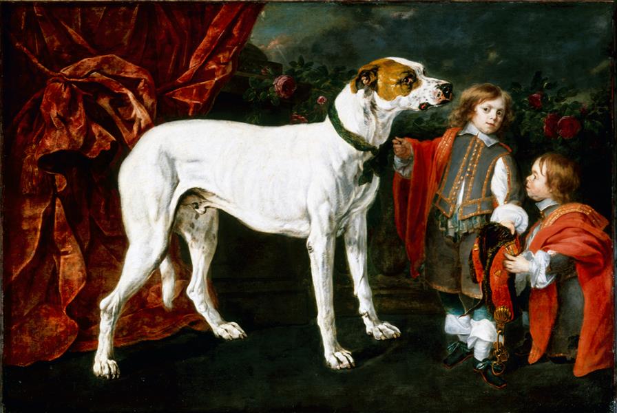 Ян Фейт. Большая собака, карлик и мальчик